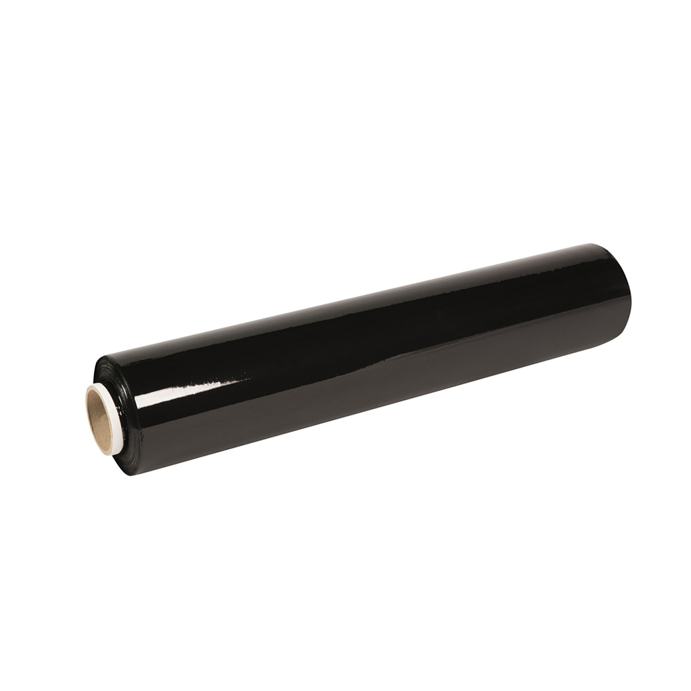 Hand Pallet Wrap 400mm 17mu Extended Core - Black