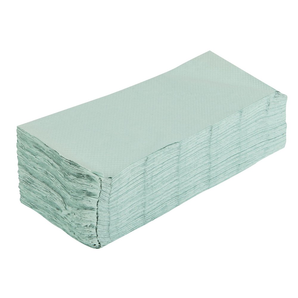 Single Ply Hand Towels - Green