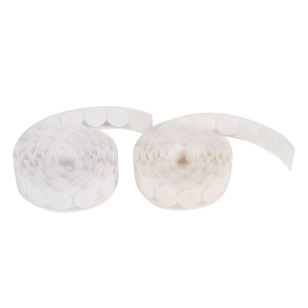 Hook & Loop Coins - White