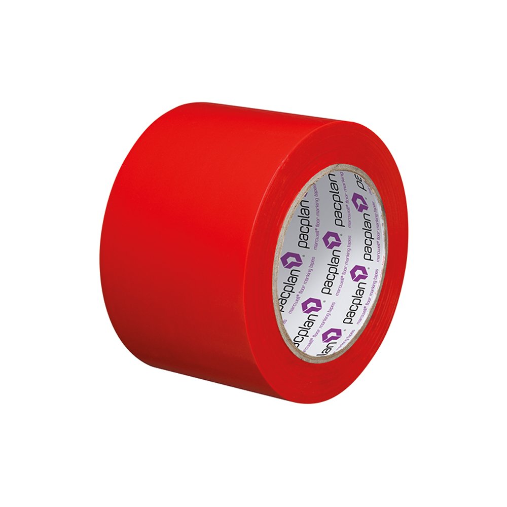 Marcwell 75mm Lane Marking Tape - Red