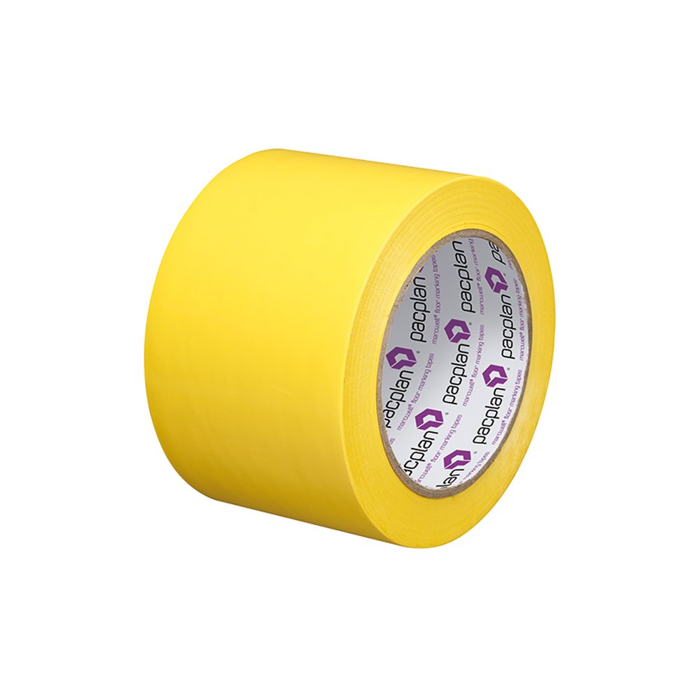 Marcwell 75mm Lane Marking Tape - Yellow