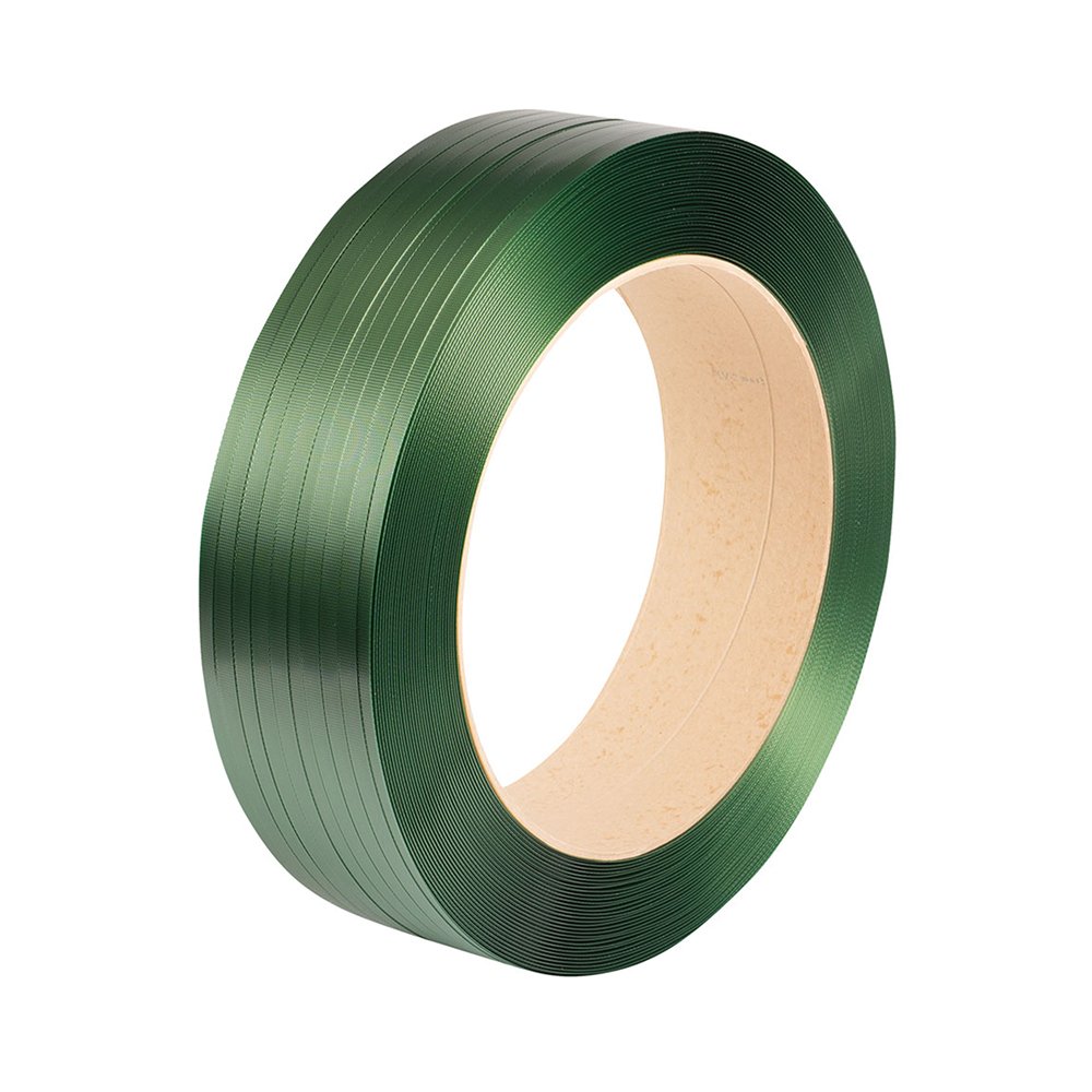 Embossed PET Strap - 15.5 x 0.9mm Green - 1500mtr