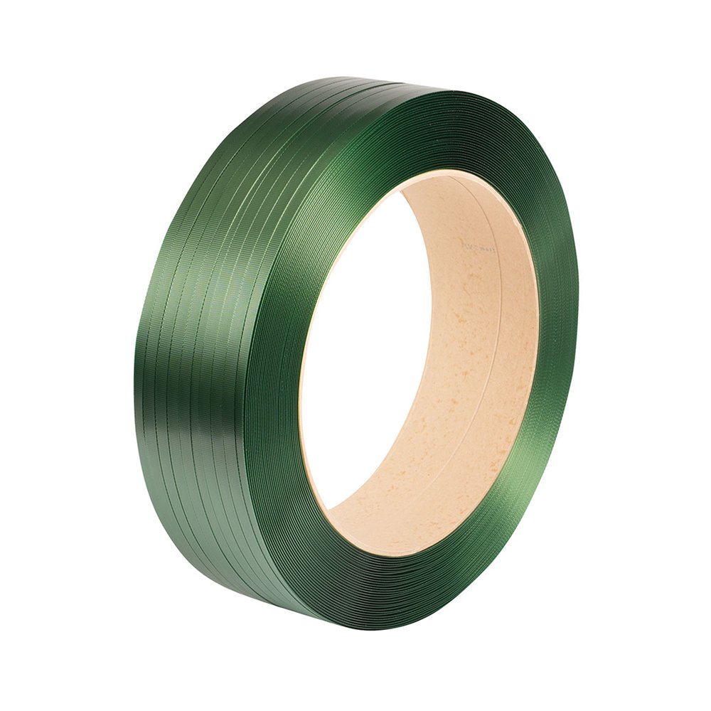 Embossed PET Strap - 19 x 0.85mm Green - 1200mtr