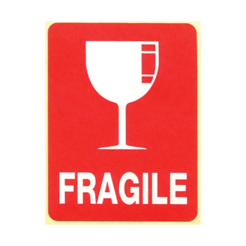Transpal FRAGILE GLASS Labels