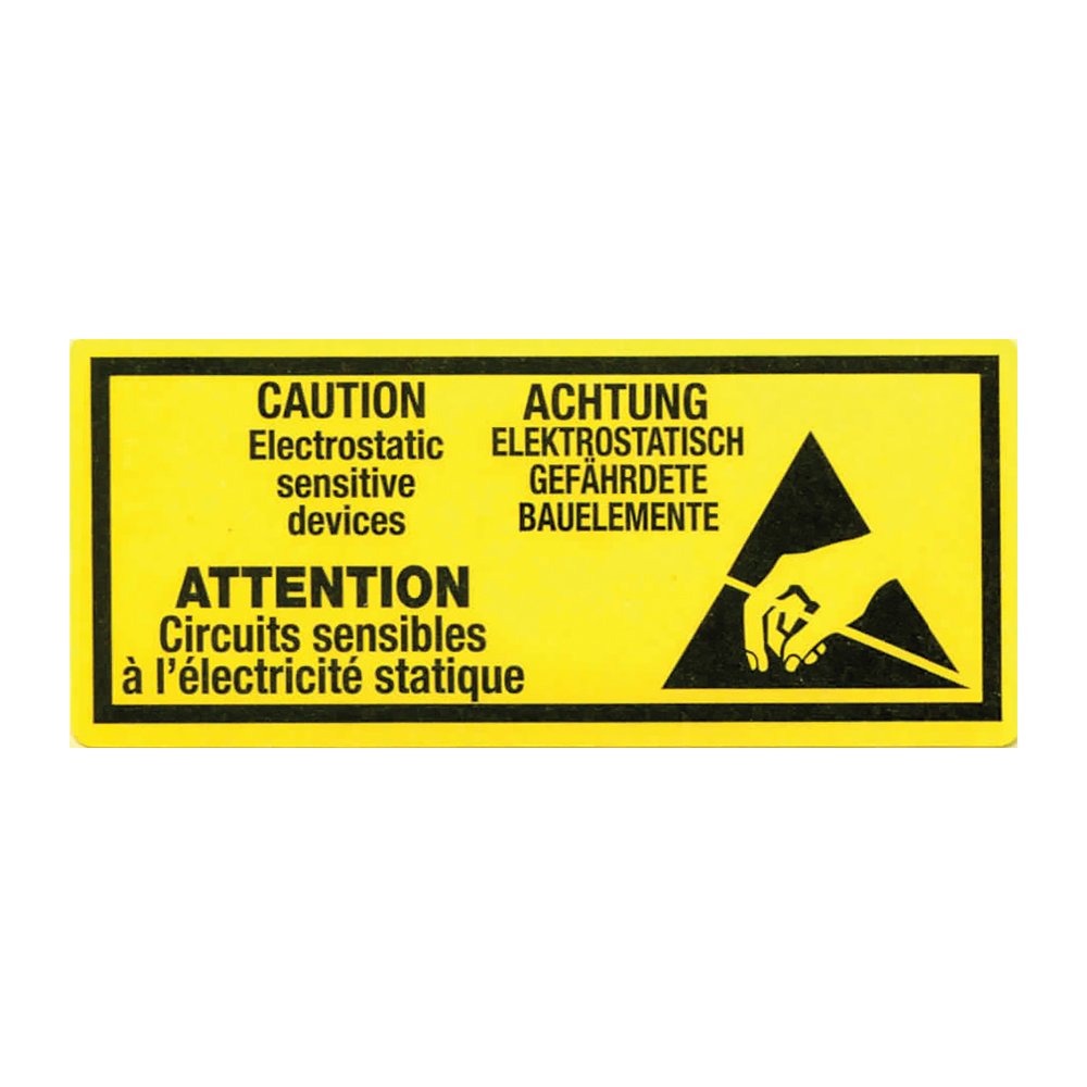 Transpal ANTI STATIC WARNING Labels
