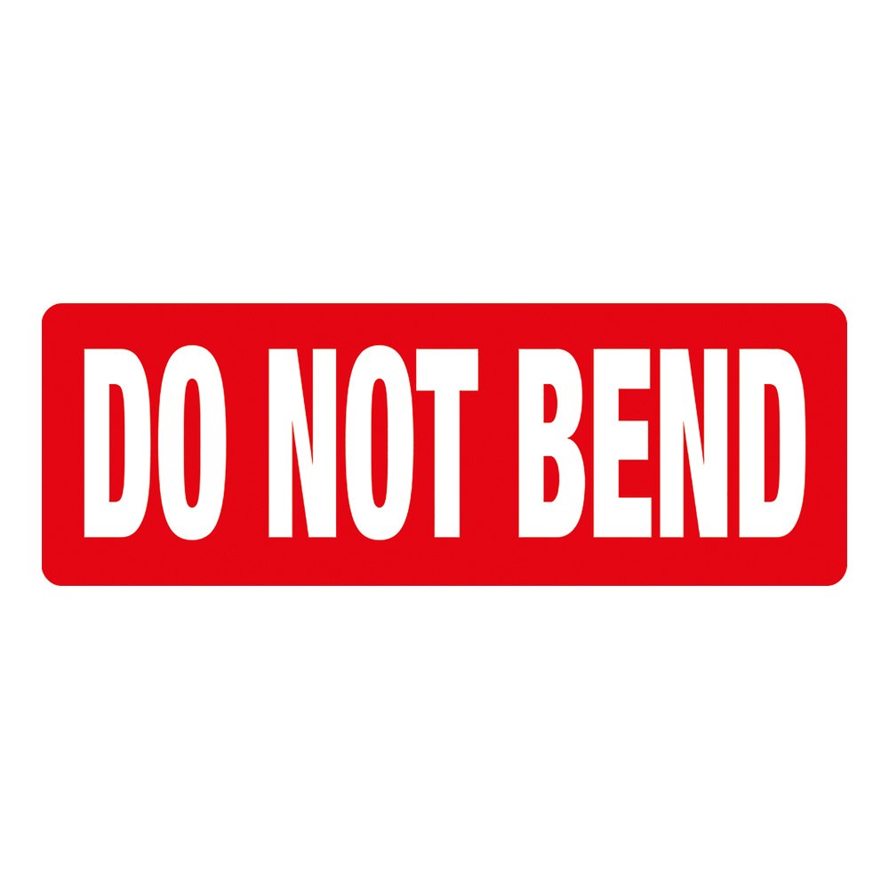 Transpal DO NOT BEND Labels