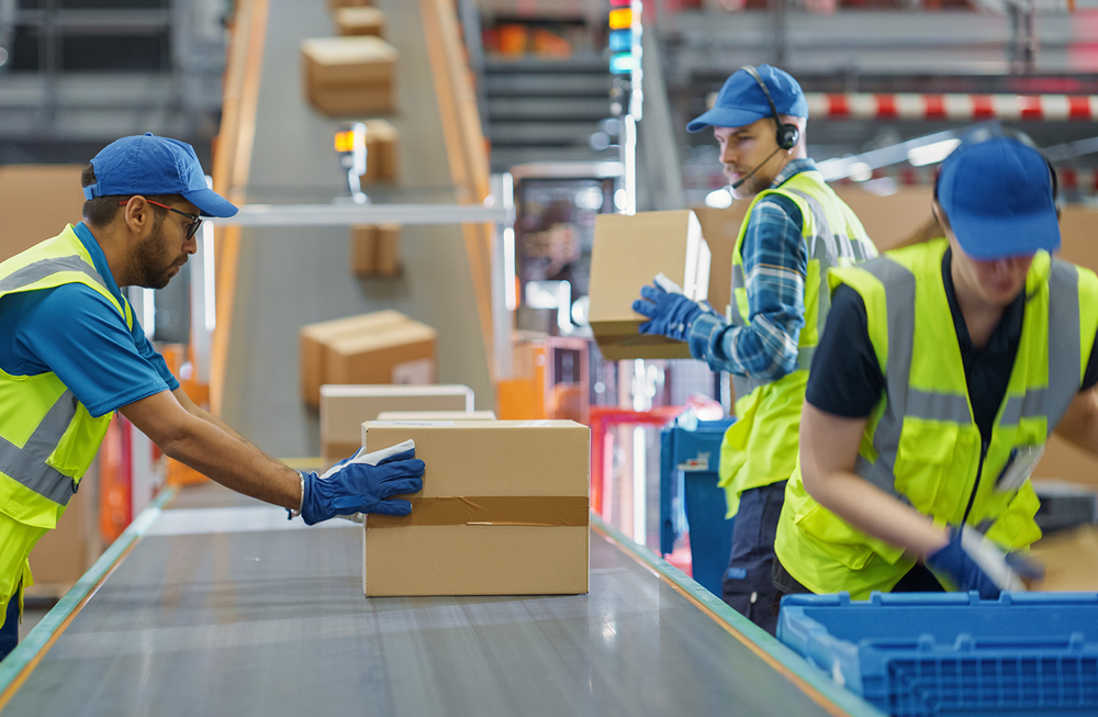 Packaging operations in a warehouse and distribution centre