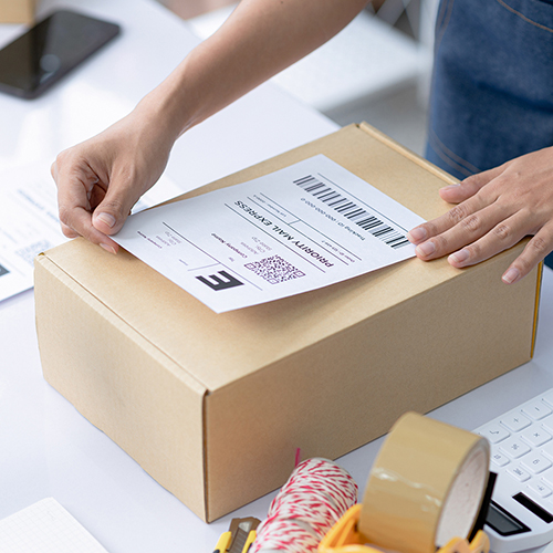 packaging products printed labels