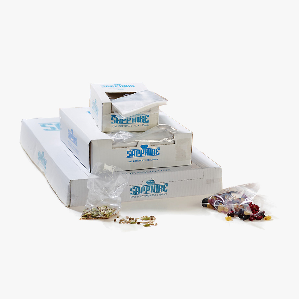 Poly Bags (9 x 12) 229 x 305mm 500g Box 2000